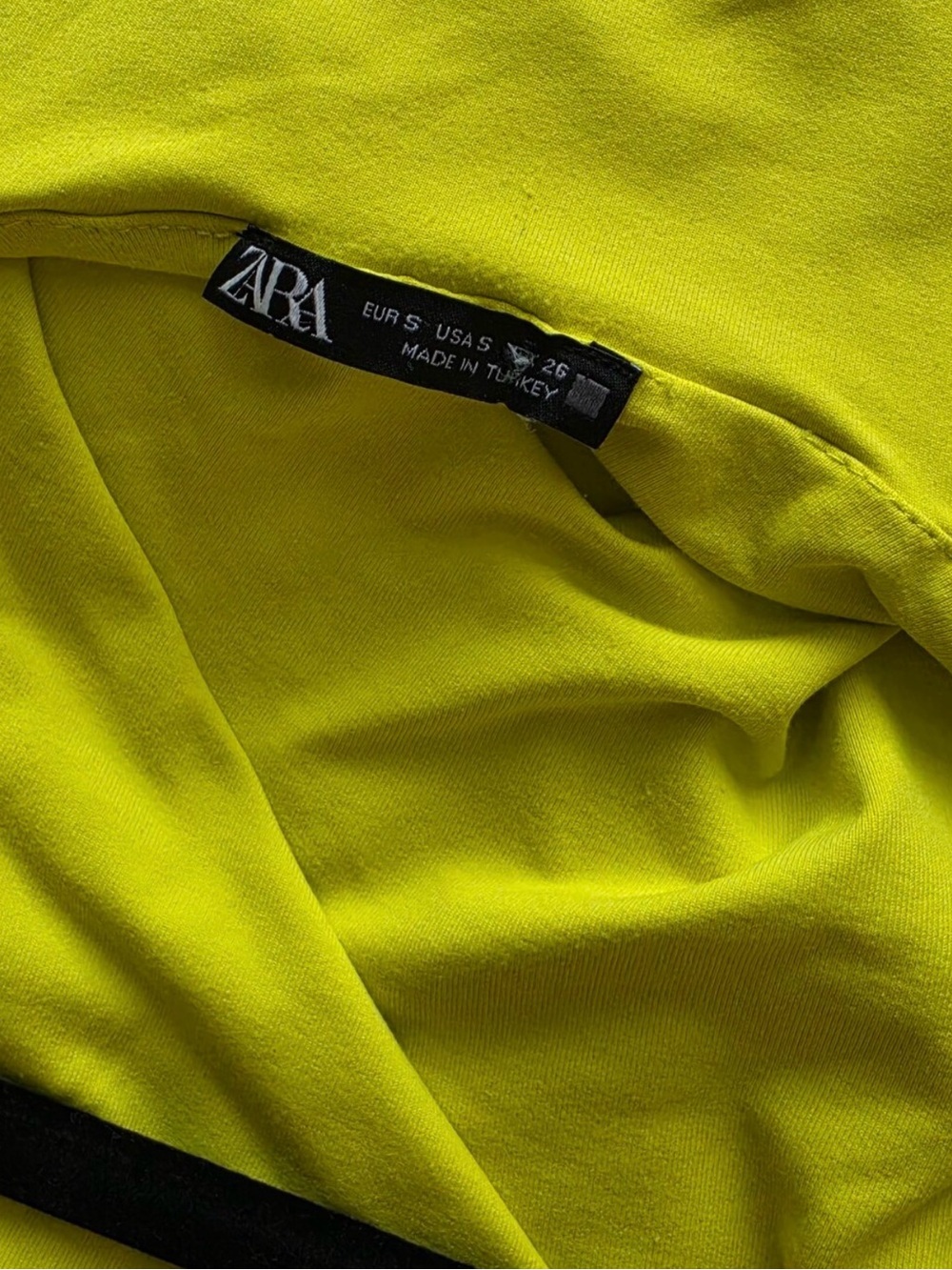 Zara Lemon Yellow Cowl-Detail Maxi Dress - Picture 2 of 2